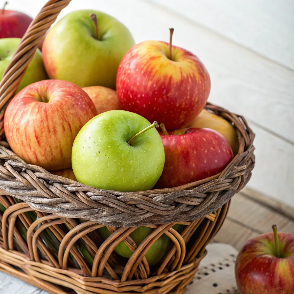 Basket of Organic Apples